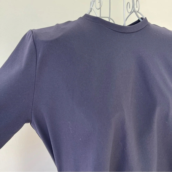 Susana Monaco Knot Front Dress mini short sleeve cut out navy blue size M - Picture 10 of 13